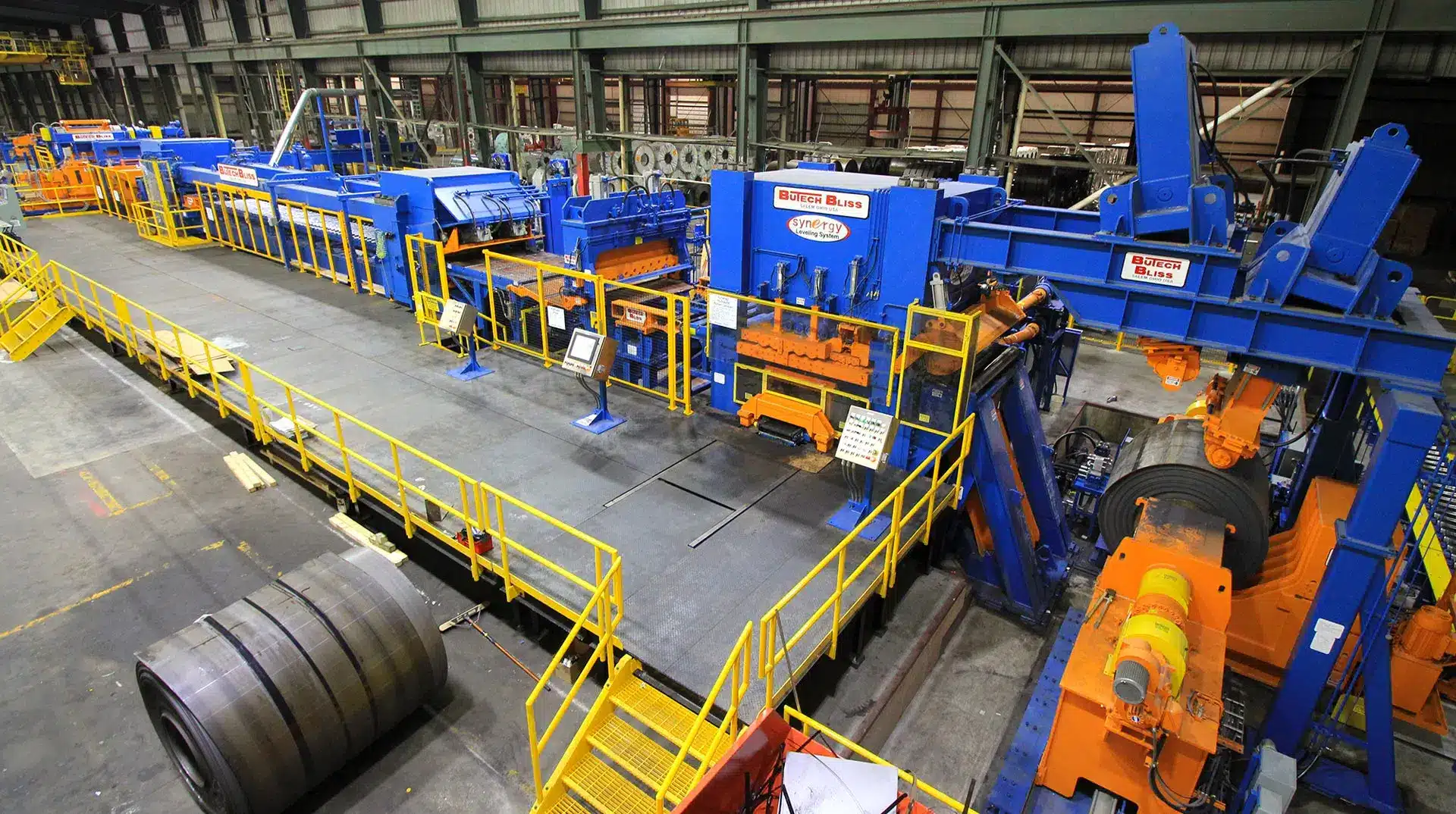 Butech Bliss Completes The Installation Of Custom Steel Processing’s New Stretch Leveling Cut-To-Length Line